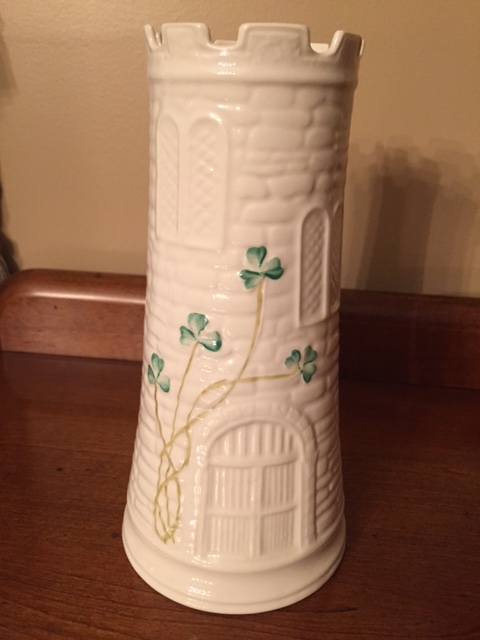 Belleek Castle Vase 7 2223 Kitty S Irish Gifts