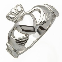 Sterling Silver Extra Heavy Ladies Claddagh