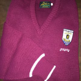 County-V-Neck-Sweater-Galway – Maroon (X-Large Only)