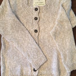 Ladies Short Cardigan Oatmeal (Medium Only)