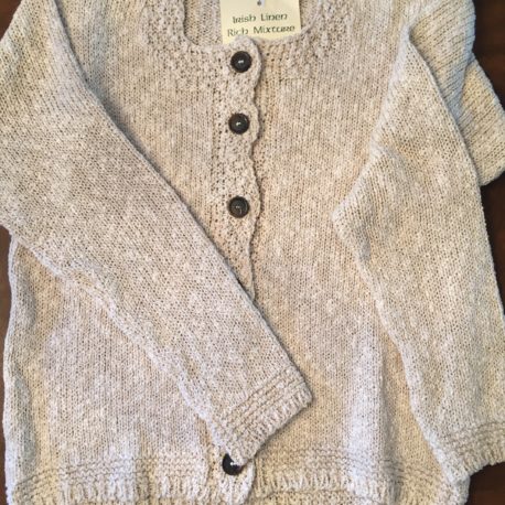 Ladies Short Cardigan Oatmeal