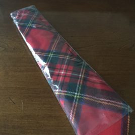 Red Plaid Necktie