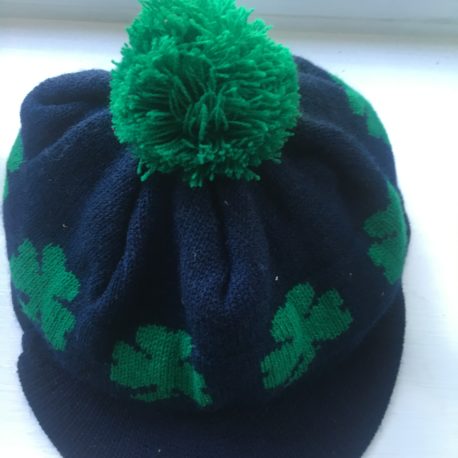 Shamrock Knit Cap – Blue