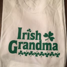 T-Shirt-White-Irish-Grandma (Large Only)