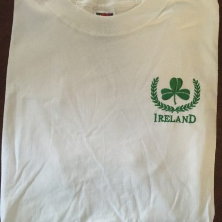 T-Shirt White with Shamrock