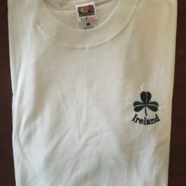 T-Shirt White with Shamrock