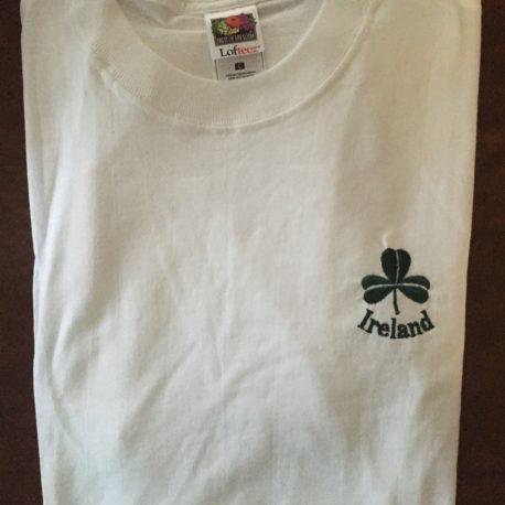 T-Shirt White with Shamrock Style 2