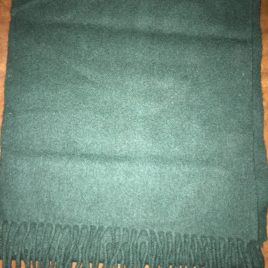 Wool Cashmere Forest Green Scarf (12 X 60) #203