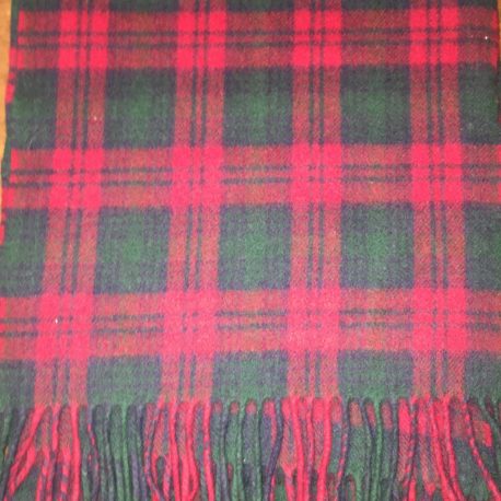 Wool-Cashmere Red Plaid(12 X 60) #201