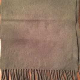 Wool Cashmere Tan Scarf (12 x 60) #202