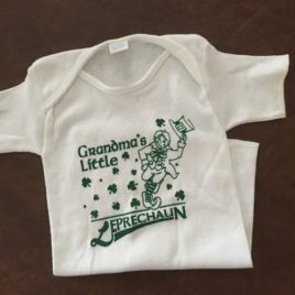 Baby T-Shirt Grandma’s Little Leprechaun (18 Months Only)