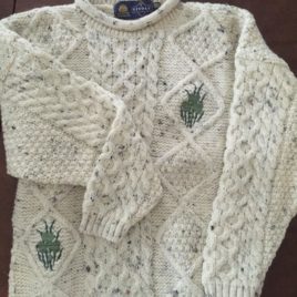 Children’s Roll Neck Sweater with Shamrock (Size 11-13 Only)