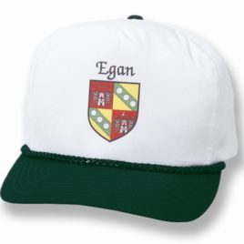 Irish Coat of Arms Cap in Forest Green/White