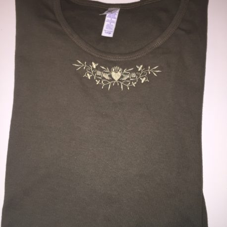 ladies-long-sleeve-claddagh-t-shirt-moss-green