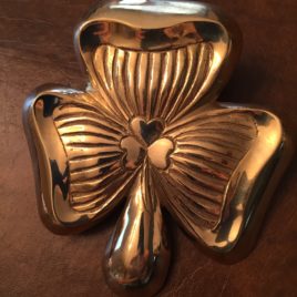 Shamrock Brass Door Knocker 5.5″