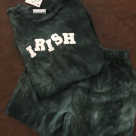 Shirt and Short Set Children’s Green Tye Dye Irish