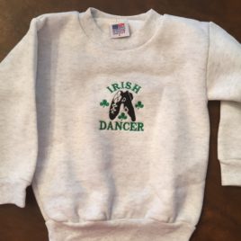 Sweatshirt Childs Gray Irish Dancer