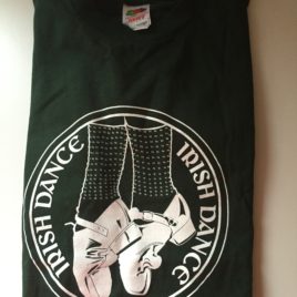 T-Shirt Adult Dark Green Irish Dance (Medium Only)