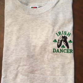 T-Shirt Adult Gray Irish Dancer