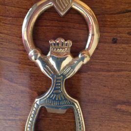 Brass Claddagh Bottle Opener