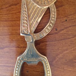 Brass Harp Bottle Opener