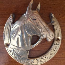 Brass Wall Mounted Horse 4.5″