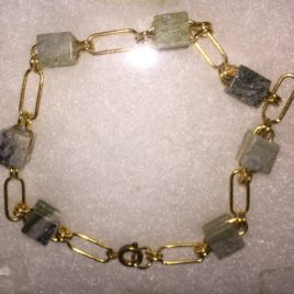 Connemara Marble Square Bead Bracelet