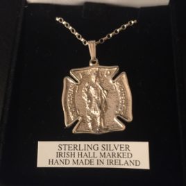 St. Florian Medal Sterling Silver