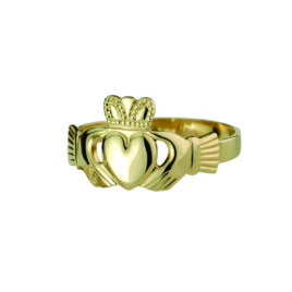 S2269- 14 K Gold Heavy Ladies Claddagh Ring