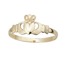 S2987 – 10K Gold Mini Claddagh Ring