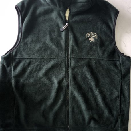 Dark Green “Irish” Fleece Vest