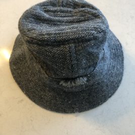 Men’s Light Gray Tweed Walking Hat Size Medium (Hanna Hats)