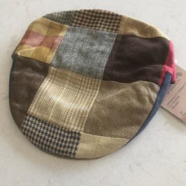 Patchwork Cap Size XL Pure Irish Linen ( Hanna Hats)