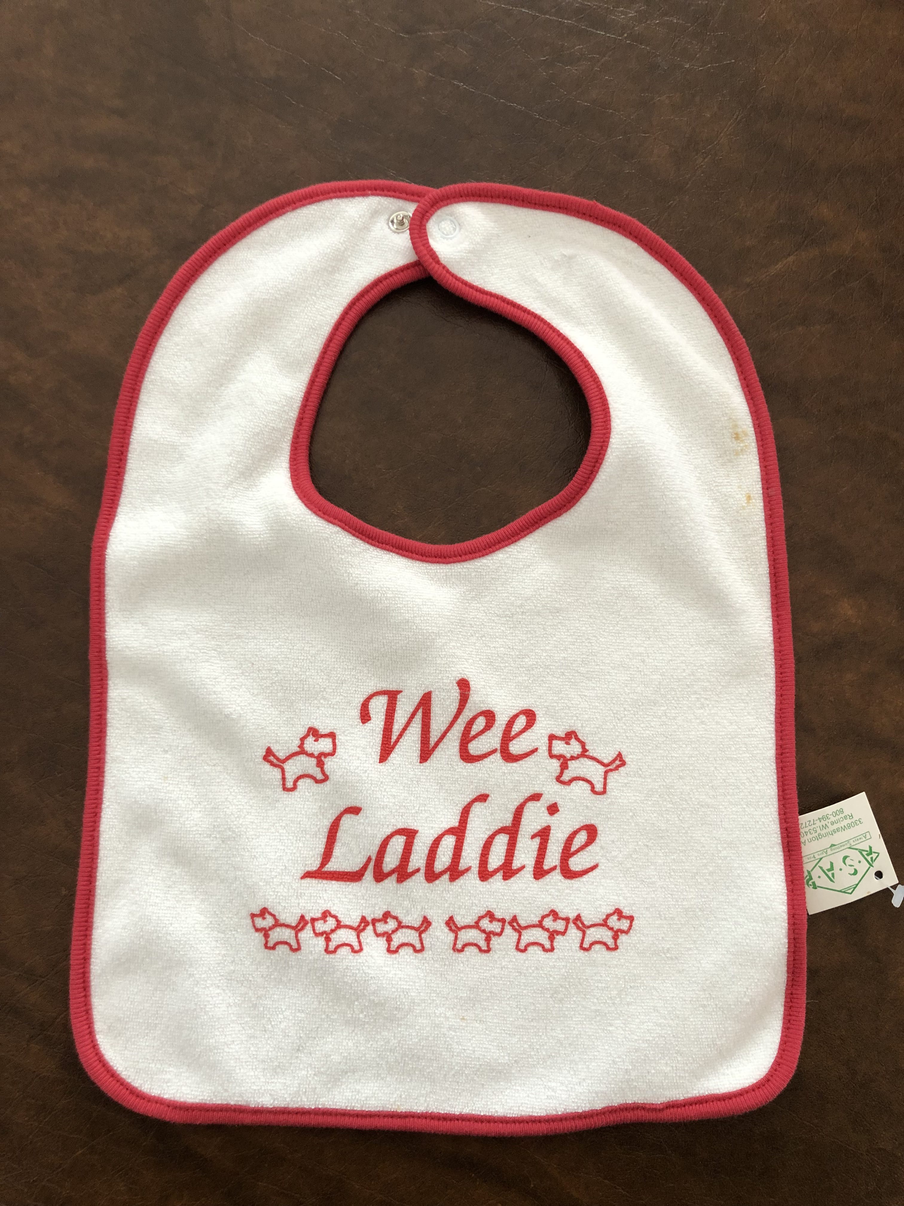 “Wee Laddie” Bib – Kitty's Irish Gifts