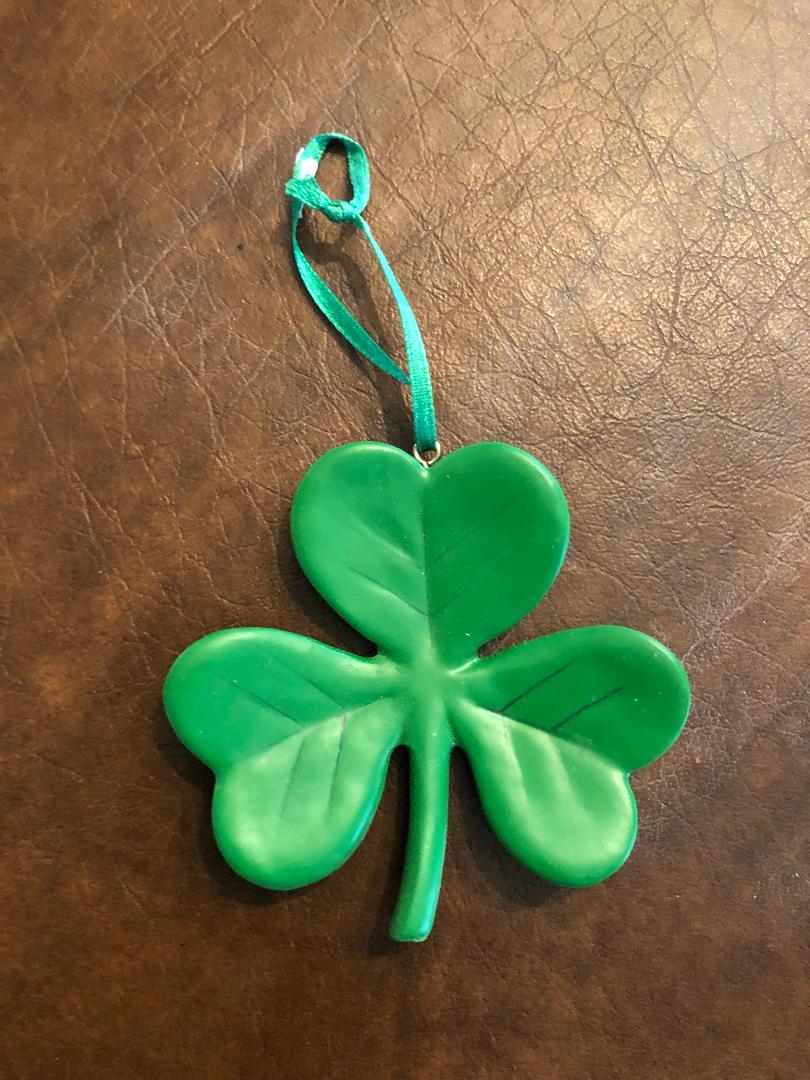 Green Shamrock Christmas Ornament 35″ Kittys Irish Ts