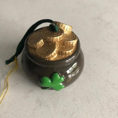 Shamrock Pot of Gold Christmas Ornament