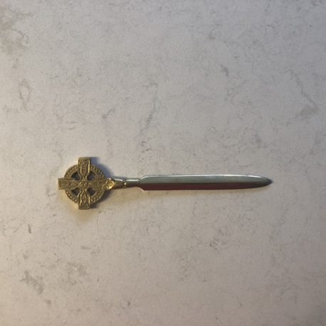 Brass Celtic Cross Letter Opener