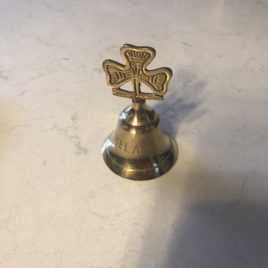 Brass Shamrock “Ireland” Bell 4″