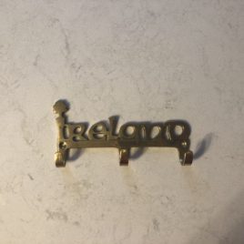 Brass Ireland Key Hanger 6″