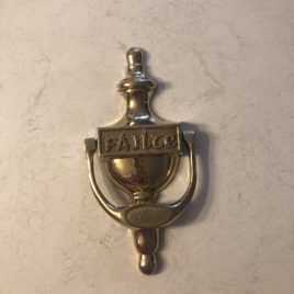 Failte Brass Door Knocker 7.25” High