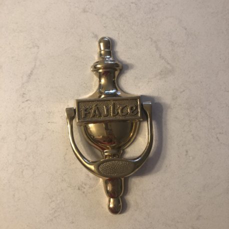 Failte Brass Door Knocker 7.25” High