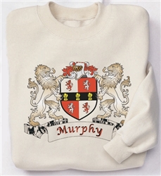 Irish Coat-of-Arms Sweatshirt White